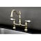 Kingston Brass KS1172PL Heritage Bridge Kitchen Faucet, Polished Brass KS1172PL - alternate 3